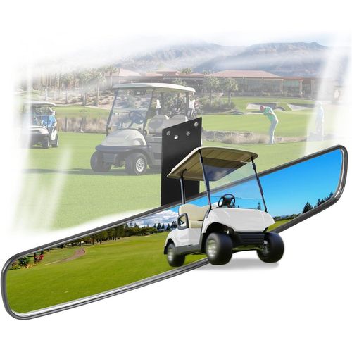 Rétroviseur Pour Voiturette De Golf -10l0l - Rétroviseur Pour Voiturette De Golf Facile À Installer Avec Verre Hd Pour Une Visibilité Optimale, Convient À Yamaha Club Car Ezgo Et Autres