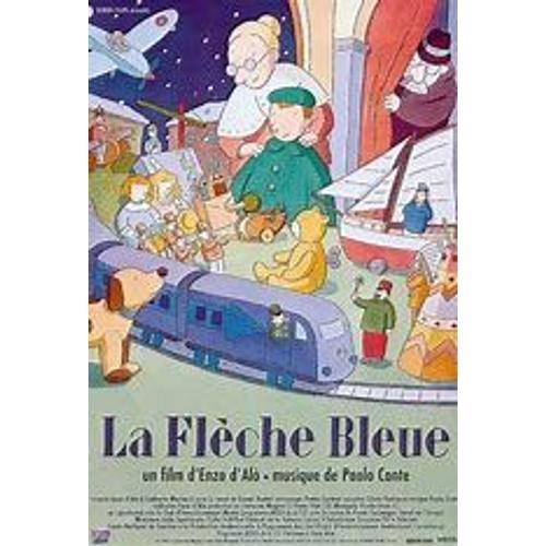 Affiche De Cinéma Pliée (60x40cm) La Flèche Bleue