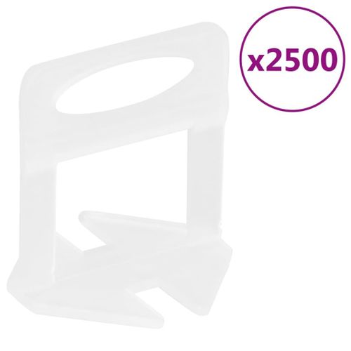 vidaXL Clips de nivellement de carreaux 2500 pcs 1,5 mm