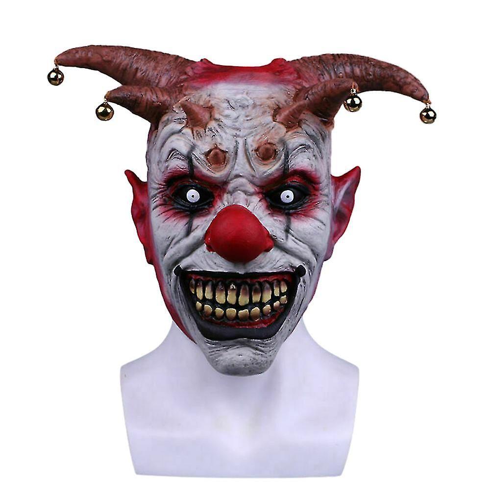 Horreur Mal Cloche Clown Masque Adulte Effrayant Tueur Joker...