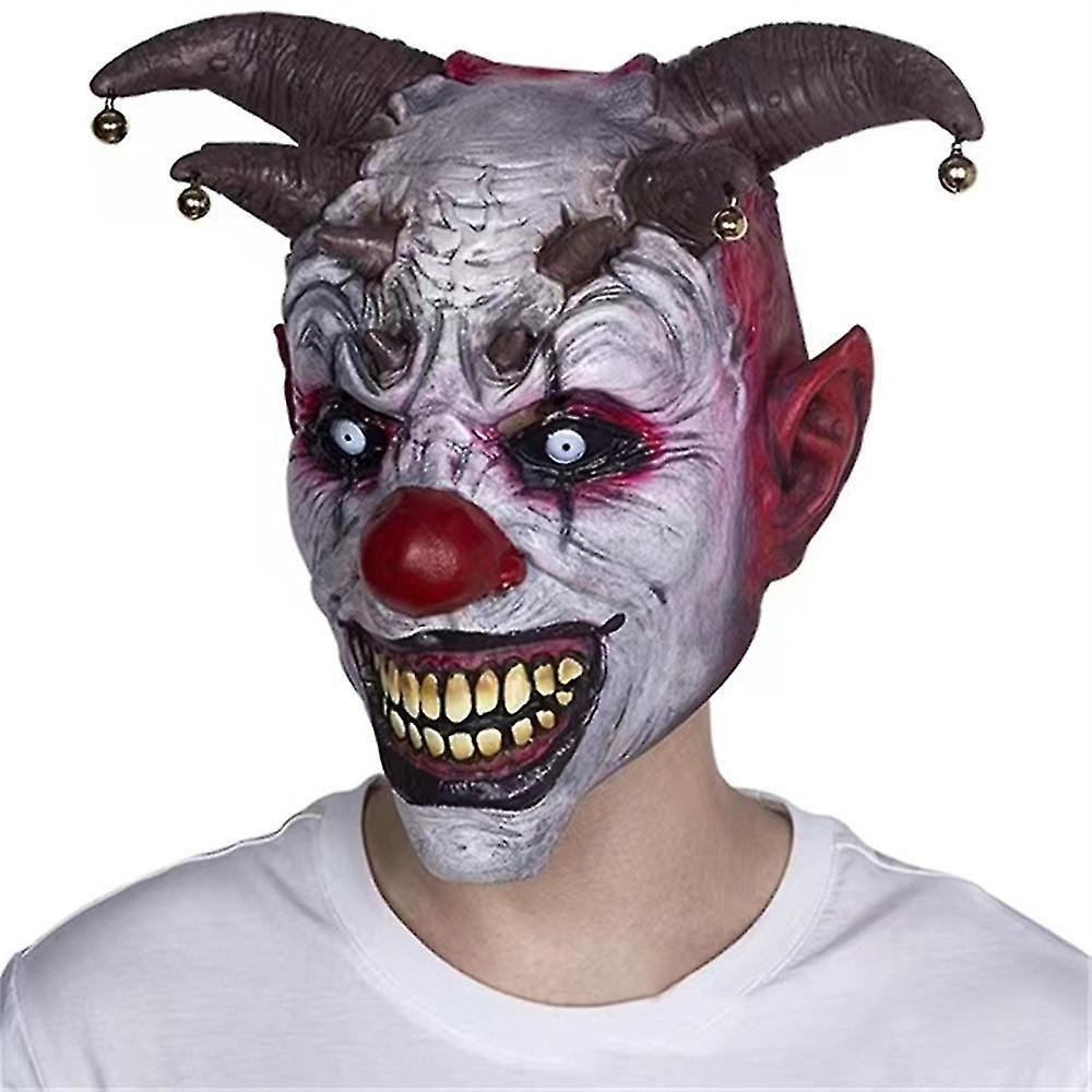 Horreur Mal Cloche Clown Masque Adulte Effrayant Tueur Joker... - 2