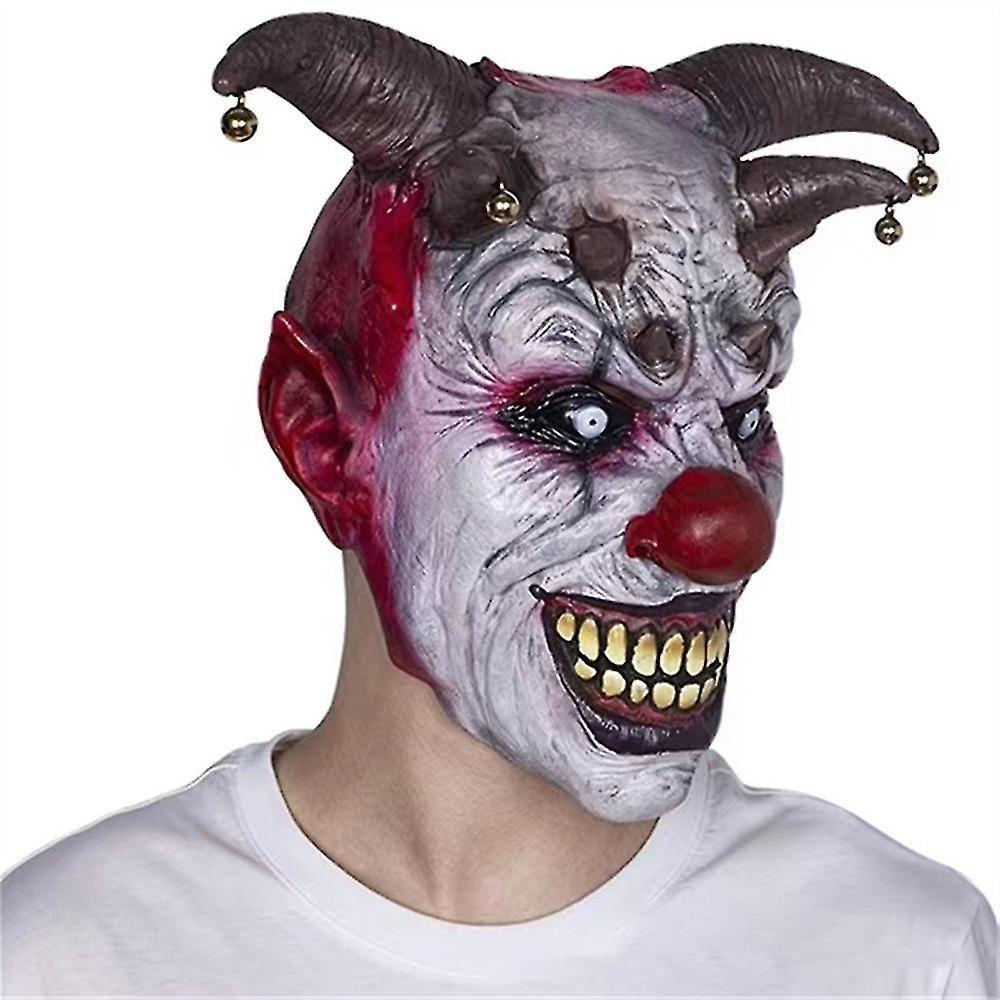 Horreur Mal Cloche Clown Masque Adulte Effrayant Tueur Joker... - 3