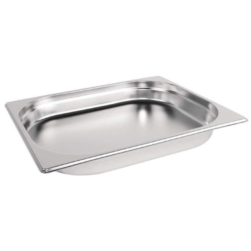 Vogue K925 En Acier Inoxydable 1/2 Gastronorm Pan, 40 Mm