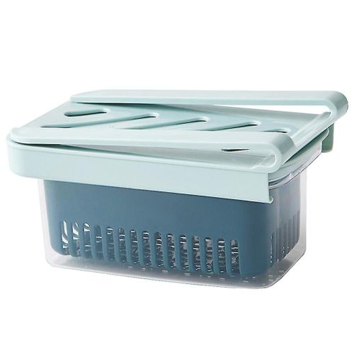 Boîtes À Baies Pour Conserver Les Produits Frais, Boîte De Stockage Des Aliments Avec Couvercle (Bleu Ciel) 1 Pièce