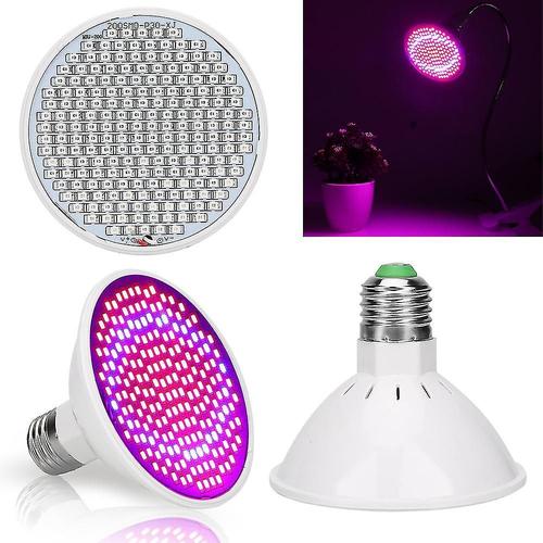 Lampe De Culture Led Pour Plantes D'intérieur, Lampe De Serre À Spectre Complet, 260 Perles