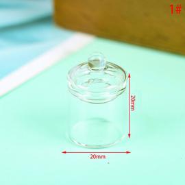 Bouteille de friandises en verre décoratif transparent de 52 ml en