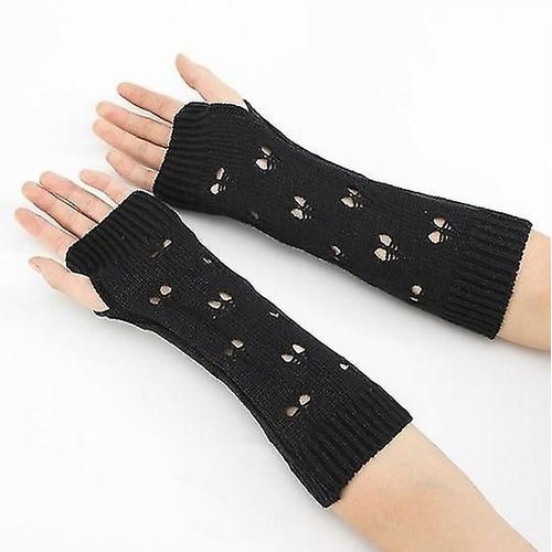 Gants Élégants Pour Femmes, Chauffe-Mains, Gants D'hiver Pour Femmes, Noirs