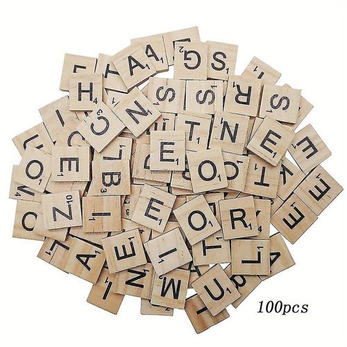 Az Blocs En Bois Pour Les Tout-Petits 100 Blocs De L'alphabet En Bois Lettre Jouets Éducatifs D'apprentissage Préscolaire