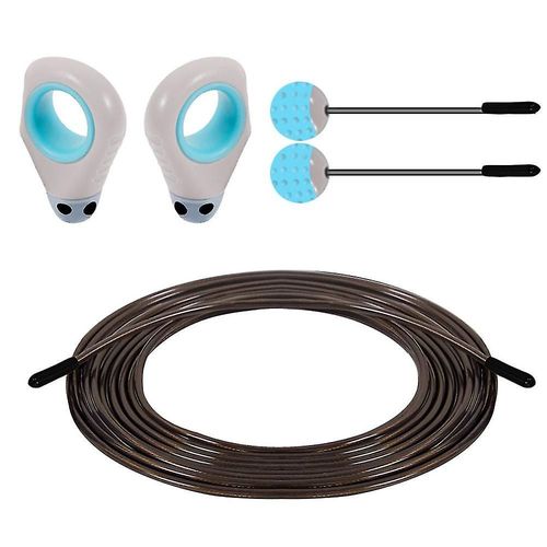 Corde À Sauter Sans Fil Avec Poignée, Corde À Sauter De Sport, D'entraînement, Bleue