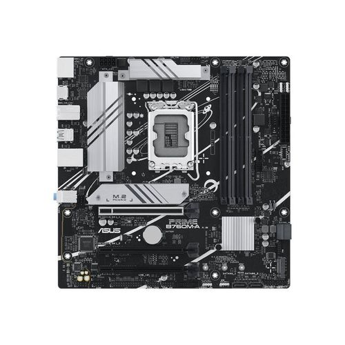 ASUS PRIME B760M-A-CSM - Carte-mère - micro ATX - Socket LGA1700 - B760 Chipset - USB 3.2 Gen 1, USB 3.2 Gen 2, USB-C 3.2 Gen 1 - 2.5 Gigabit LAN - carte graphique embarquée (unité centrale...