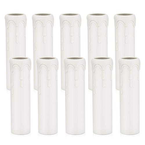 10 Pièces Couvercles En Plastique Pour Gouttes De Bougies, Tubes Couvercles De Douille De Lustre Pour Lustre Applique Murale Luminaires Suspendus Et La Plupart Des Douilles De Remplacement Et