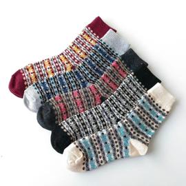 Chaussettes Thermique Enfant Fille Épaisse Hiver Socquettes Coton