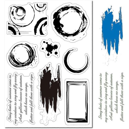 Tampons En Caoutchouc Transparents Motif Taches De Café Et De Thé, Style Vintage, Cercles Et Points, En Silicone Transparent, Pour Journalisation, Fabrication De Cartes, Bricolage, Scrapbooking, Photo