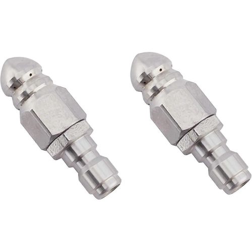 Buse de jet d'égout pour nettoyeur haute pression, 2 pièces, buse de jet d'égout en laiton pour connecteur rapide