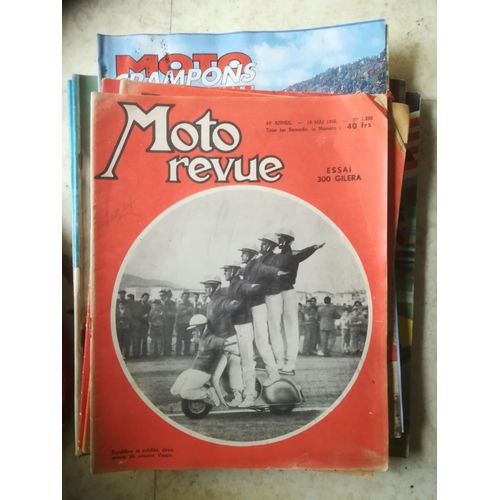 Moto Revue 1290 De 1956 Eclairage,Gilera 300