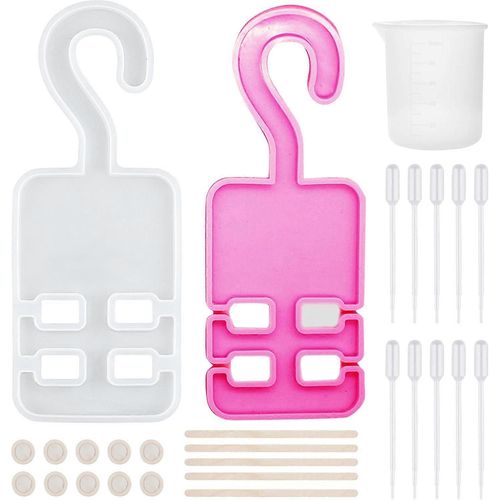 Moules en résine époxy et silicone pour cintres, crochets de rangement avec outils pour décoration de maison, bricolage, artisanat, voiture, organisateur