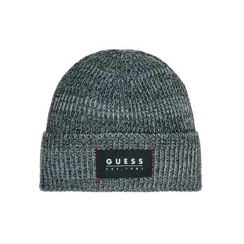 Bonnet Guess Inscription Homme Gris