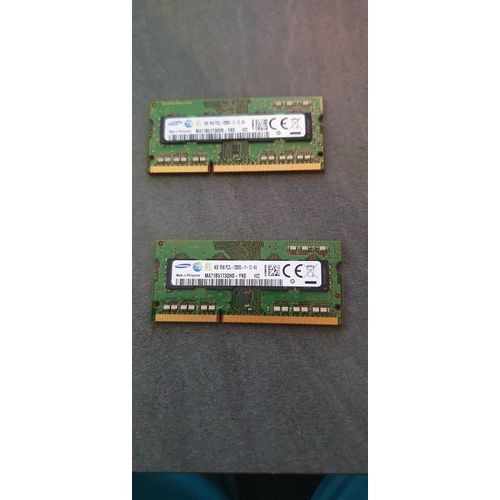 2 x barettes RAM Samsung 4Gb DDR3 1600MHz