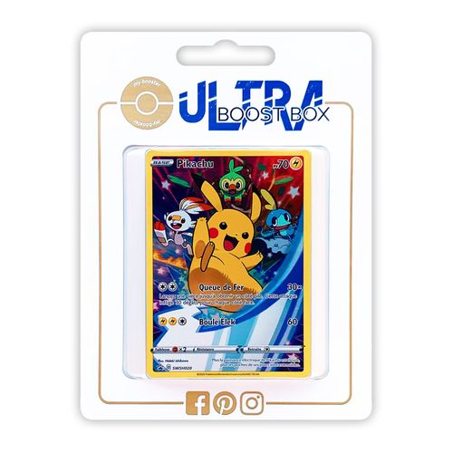 Pikachu Swsh020 - Ultraboost X Epée Et Bouclier 4 Voltage Éclatant - Coffret De 10 Cartes Pokémon Françaises