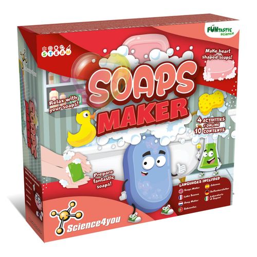 Science4you Fabrique De Savons - Kit Fabrication Savon Pour Enfants 7 8 9 10 11 12 Ans - Jouet Avec Expériences Scientifiques Et Activités Manuelles Pour Garçons Et Filles 8 Ans - Jeu Faire Du Savon