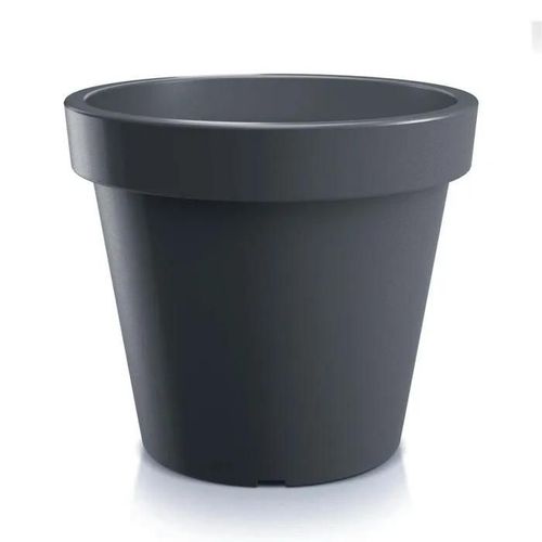 Pot De Fleurs 39 Cm Lofly Rond Anthracite