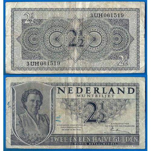 Pays Bas 2 Gulden 1943 Billet Netherlands Guldens