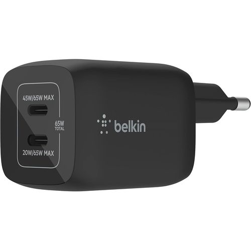 Eryi-Chargeur Secteur Double Port Usb-C 65 W, Chargeur Rapide Power Delivery 3.0 Avec Technologie Gan Pour Iphone 16, Iphone 15, [330]