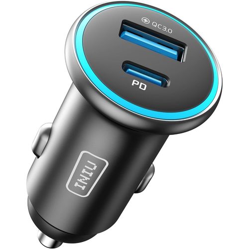 Eryi-66w Allume Cigare Usb, 33w Usb C + 30w Usb A Charge Rapide Chargeur Voiture Pour Iphone 16 15 14 13 12 Pro Max Mini Plus Sam[345]
