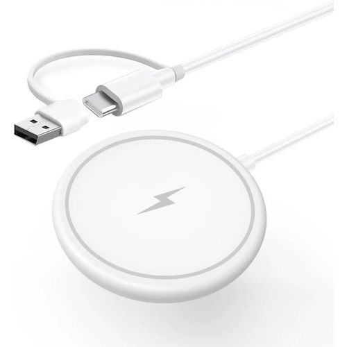 Eryi-Chargeur 15w Magnétique Sans Fil Pour Iphone 16/15 Pro Max/14 Pro/13 Mini/12 Pro Max/Airpods, Charge Induction Rapide Usb C,[1367]