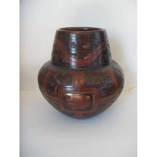 Vase pot terre cuite marron