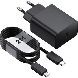 Eryi-Chargeur Rapide Samsung 45w, Port Usb Type C, Câble 2m, Compatible Avec Galaxy S24 Ultra/S23/S22 Plus/S21 Fe 5g/Note 20 Ultr[978]