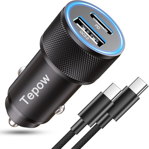 Eryi-Chargeur Allume Cigare Usb C Rapide 60w, Chargeur De Batterie Voiture Pd+Qc3.0 Double Prise Allume Cigare 12v Usb Rapide,Cha[1789]