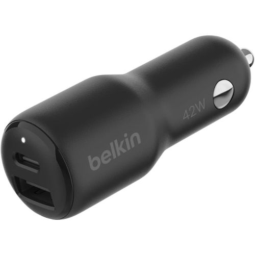 Eryi-Boostcharge Chargeur De Voiture Double Port (42 W, Usb-C 30 W Pps, Usb-A 12 W, Pour Iphone 16, 16 Pro, 16, Plus, 16 Pro Max,[1386]