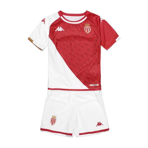 Ensemble Maillot Et Short Enfant Kappa Kombat Domicile As Monaco Officiel Football