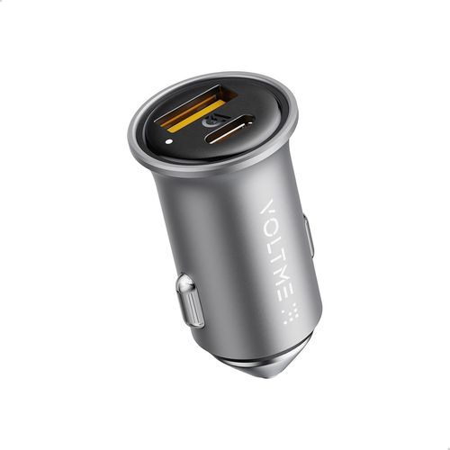 Eryi-Chargeur Voiture Allume Cigare Usb C Rapide 30w Gris 2-Port, Prise Allume Cigare 12v Pd&qc3.0 Adaptateur Cigare Usb C Pour I[1149]