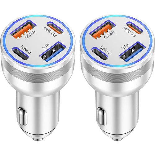 Eryi-Chargeur Allume Cigare, 4 Ports 65 W Adaptateur Chargeur Allume Cigare Usb C Rapide Price Allume Cigare 12v Chargeur Voitur[1628]