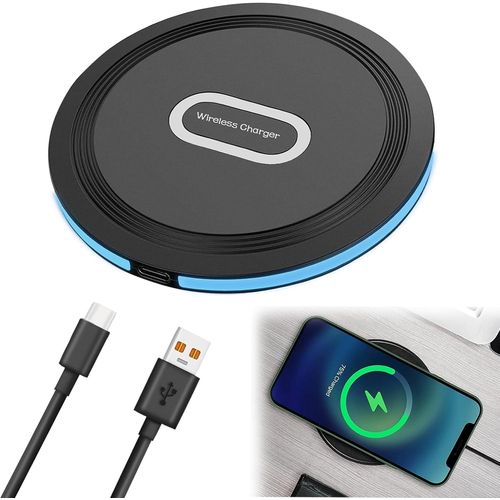 Eryi-15w Chargeur Sans Fil Rapide, Chargeur Induction Charging Pad Pour 15 Pro Max/14/13/12/11/Xs Max/Xr,Galaxy S22/S21/S10/S9/S8[1445]