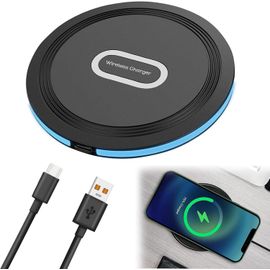 Eryi-15w Chargeur Sans Fil Rapide, Chargeur Induction Charging Pad Pour 15 Pro Max/14/13/12/11/Xs Max/Xr,Galaxy S22/S21/S10/S9/S8[1445]