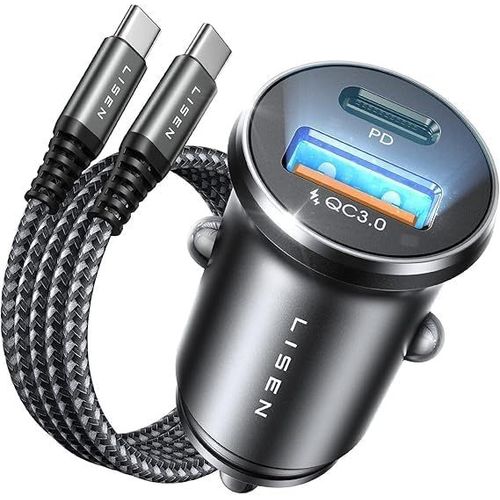 Eryi-Allume Cigare Usb C, Chargeur Rapide 54w+60w C-C Câble, Charger Voiture Usb C, Prise Allume Cigare 12v, Adaptateur Voiture I[229]