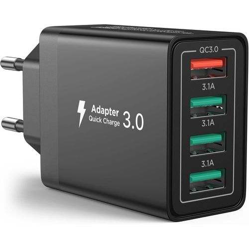 Eryi-Prise Usb, Chargeur Usb Multiple 4-Port 40w Chargeur Rapide Iphone Qc3.0 Blochargeur Telephone Pour Iphone 16 15 14 13 12 1[85]