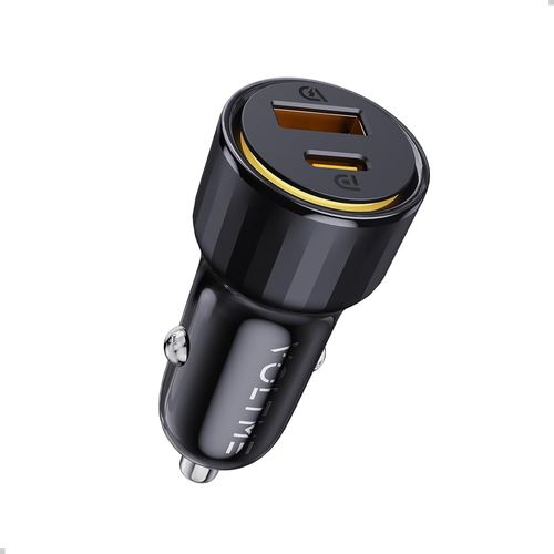 Eryi-Chargeur Allume Cigare 48w Pour Auto Noir, Chargeur Voiture 12v/24v Usb C Rapide 2 En 1 Adaptateur Allume Cigare Usb C Compa[1960]