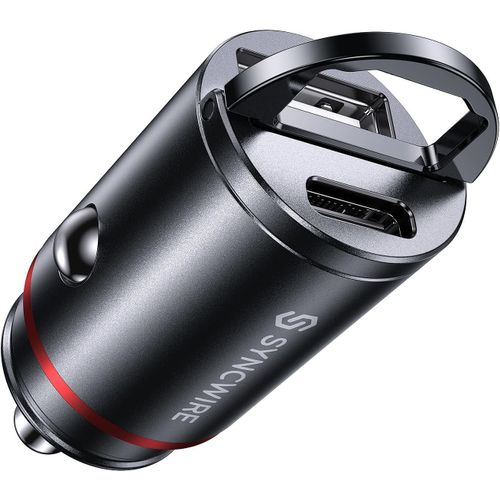 Eryi-Syncwire 60w Chargeur Voiture Usb C - [Pd Pps 30w & Qc 3.0] Tout Métal Prise Allume Cigare Usbc Rapide Pour Iphone, Google P[889]