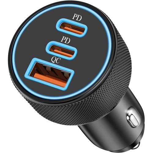 Eryi-67w Allume Cigare Chargeur Usb C, 3-Port Adaptateur Chargeur Voiture Usb-C Et Usb-A Pd/Qc Prise 12v Rapide Charge Pour Ipho[689]