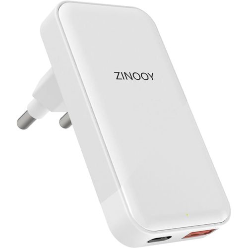 Eryi-35w Secteur Usb C, Chargeur Double Usb Ultra-Mince, Prise Mural Plate Pour Iphone 15 14 13 12 11 Pro Max Xs Xr Se Ipad Samsu[1732]