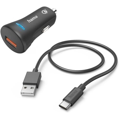 Eryi-Chargeur Rapide Voiture 19.5w (Chargeur Rapide Allume Cigare Usb Avec Câble De Charge Usb-A Vers Usb-C 1.5m, Qualcomm Quick [4060]