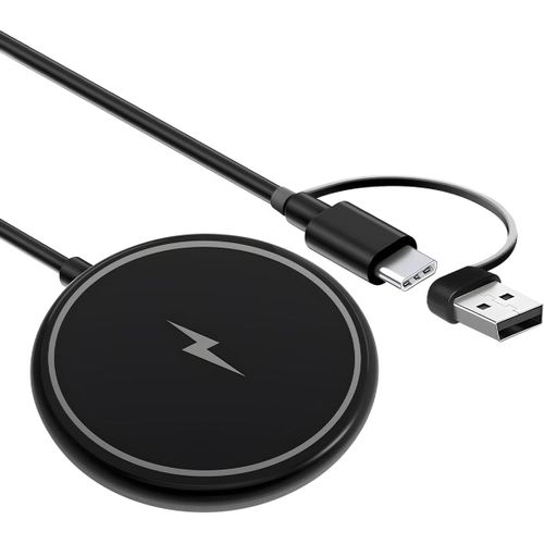 Eryi-Chargeur Magsafe 15w, Rapide Chargeur Sans Fil Magnétique Chargeur Induction Mag-Safe Avec Port Usb-A Pour I-Phone 16 15 14 [2947]