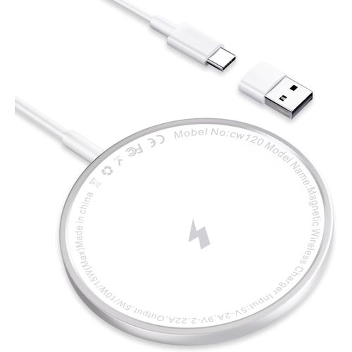 Eryi-15w Chargeur Induction Iphone Rapide Chargeur Mag-Safe Pour Apple Iphone 15 Pro Max/15 Plus/15/14 Pro Max/14 Plus/14/13 Pro/[3164]