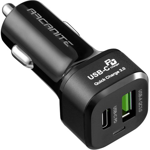 Eryi-Chargeur De Voiture 45 W Rapide Double Port Usb ¿ Usb-C Pd3.0 (27 W), Usb-A Qc3.0 (18 W), Premium+[2971]