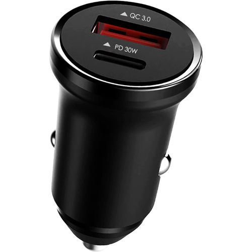 Eryi-Chargeur Allume Cigare Usb C, 2 Ports 54w Charge Rapide Chargeur Voiture With Usb C Et A, Mini Prise Allume Cigare, Prise Al[3882]