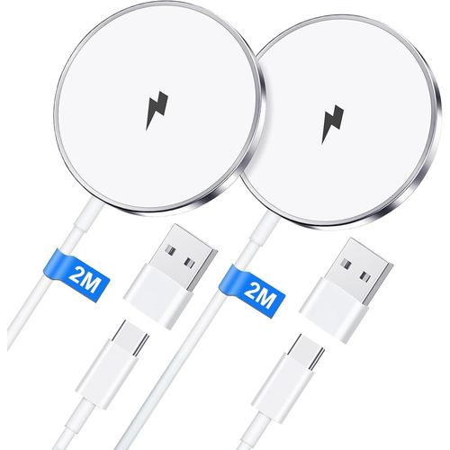 Eryi-15w Chargeur Induction Iphone 2m,15w Chargeur Mag-Safe Pour Apple Iphone 16/15promax/15plus/15/14pro Max/14plus/14/13pro/12/[2145]